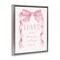 Stupell Industries Loved More Sentiment Pink Ribbon Floating Frame, design by Cindy Jacobs